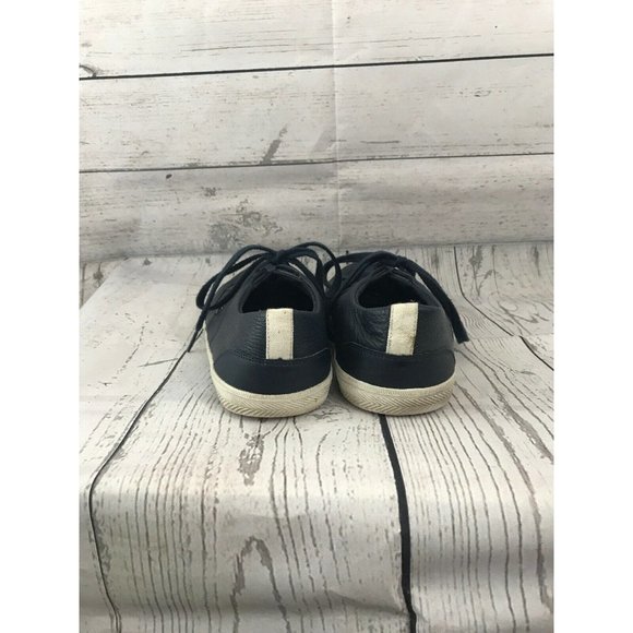 Lacoste Haneda Blue Leather Athletic Casual Shoes - Picture 3 of 11